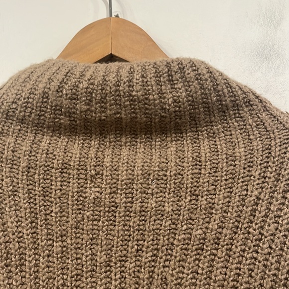 by Anthropologie Mock neck Boucle Knit in Tan XL - Picture 8 of 13
